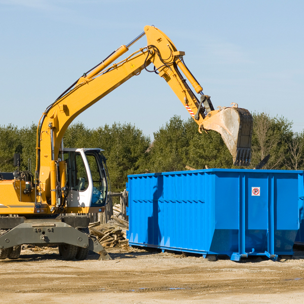 are there any restrictions on where a residential dumpster can be placed in Marysville